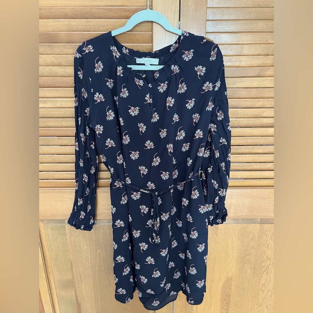 Loft Floral Maternity Dress- L